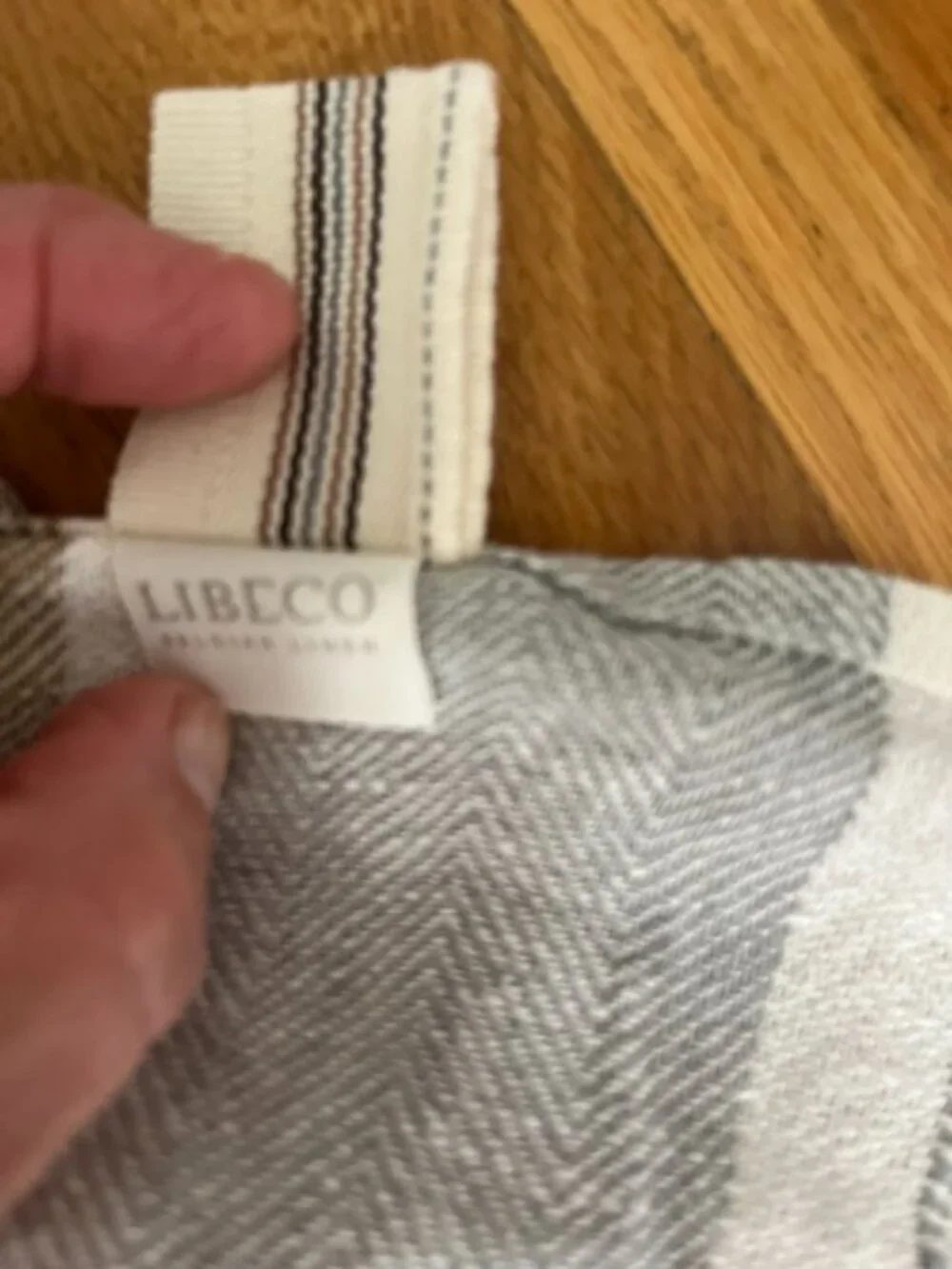 Libeco The Belgian Linen Towel Oyste Stripe 25